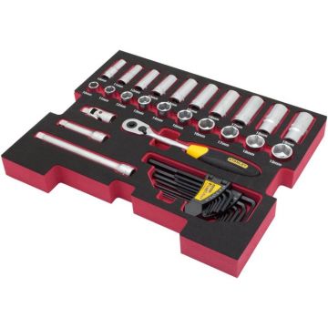 Set 38 piese insurubare Stanley FATMAX FMHT0-74296, antrenoare si accesorii 3/8