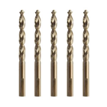 Set 5 burghie pentru metal DeWALT DT4945, tip HSS-E, cobalt, 11.0x94x142 mm
