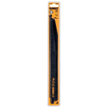Set 5 panze fierastrau alternativ DeWalt DT2364, pentru taieri in lemn, 305 mm