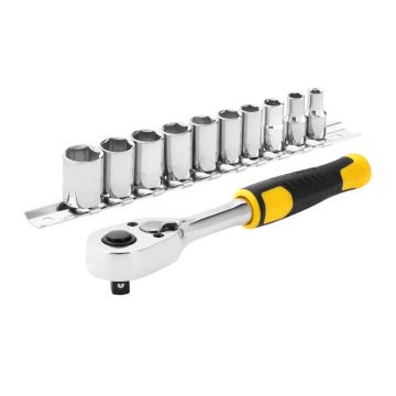Set capete tubulare Stanley STMT82666-0, antrenor 1/4