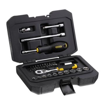 Set capete tubulare Stanley STMT82828-1, antrenor 1/4