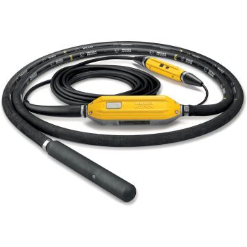 Vibrator de beton cu convertizor integrat Wacker Neuson IRFU58/230 GV, cap vibrant 58 mm cu protectie de cauciuc, arbore flexibil 5 m, frecventa 200 Hz