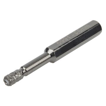 Burghiu diamantat, Wolfcraft 5991000, 6 mm, adancime de taiere 30 mm, tija hexagonala