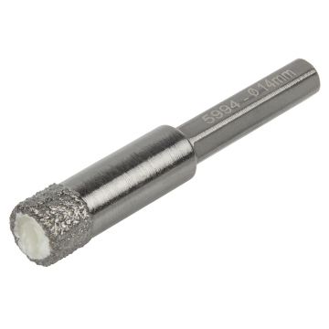 Burghiu diamantat, Wolfcraft 5994000, 14 mm, adancime de taiere 40 mm, tija hexagonala