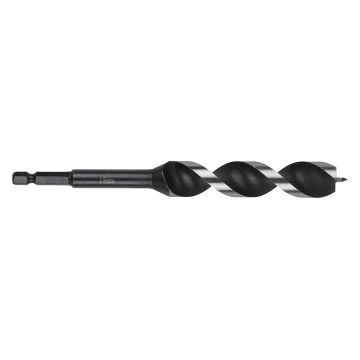 Burghiu elicoidal pentru lemn „SPEEDWINDER”,  Wolfcraft 7137000, 18X90X165 mm, tija hexagonala 1/4