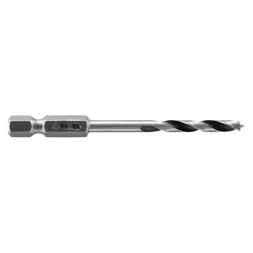 Burghiu elicoidal pentru lemn Wolfcraft 7262000, cu tija hexagonala 1/4