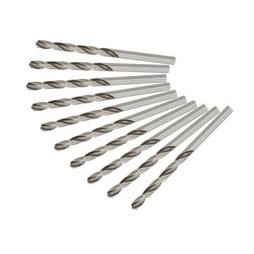 Burghiu pentru metal DeWALT DT5332, tip HSS-G DIN 338, 4 x 75 mm, coada cilindrica, set 10 bucati