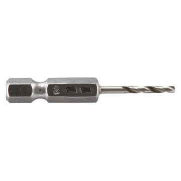 Burghiu pentru metal Wolfcraft 7256000, HSS, 2X16X47 mm, cu tija hexagonala
