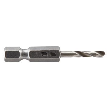 Burghiu pentru metal Wolfcraft 7257000, HSS, 3X16X47 mm, cu tija hexagonala