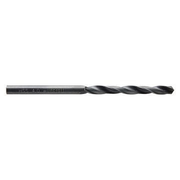 Burghiu pentru metal Wolfcraft 7500010, HSS, roluit, 4.0X43X75 mm, coada cilindrica
