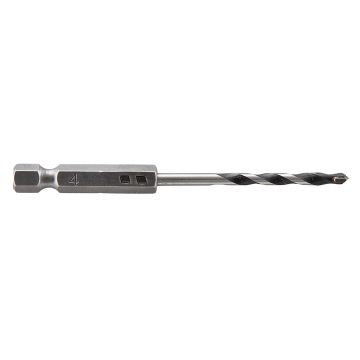 Burghiu vidia (HM) pentru piatra Wolfcraft 7265000, dimensiune 4x80 mm, prindere hex 1/4