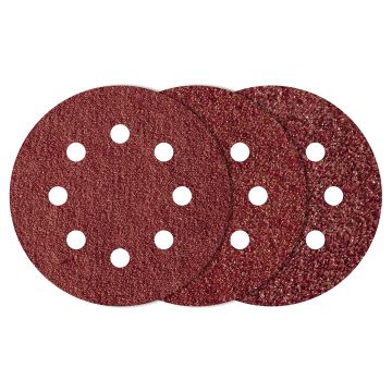 Set 25 foi abrazive Wolfcraft 2267100, prindere velcro, pentru lemn, D 115 mm
