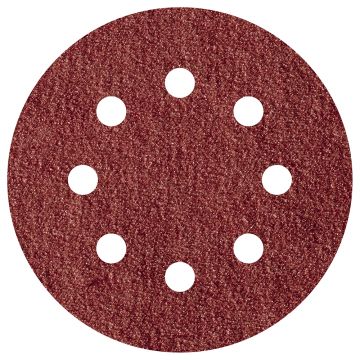 Set 5 foi abrazive Wolfcraft 2253000, prindere velcro, pentru lemn, D 125 mm
