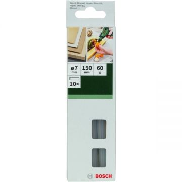 Bosch  2609256A04 - Baghete silicon transparente 7x150 mm 10 bucati PKP 3.6 LI GluePen PKP 7.2 LI