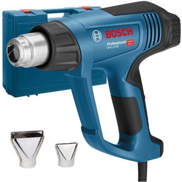 Bosch  GHG 23-66 - Suflanta cu aer cald 2300 W 50-650 grade C 150-500 l/min display digital valiza plastic