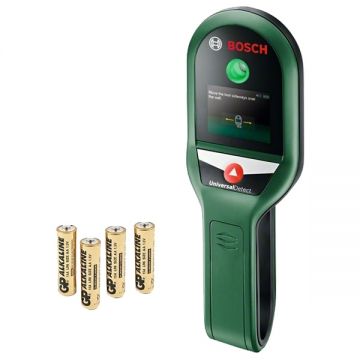 Bosch  UniversalDetect - Detector de metal cu 4 baterii alcaline 100 mm