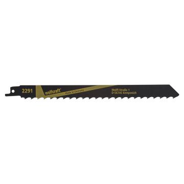 Set 2 panze fierastrau sabie Wolfcraft 2291000, pentru grinzi de lemn, taieri de crengi, 230 mm