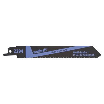 Set 2 panze fierastrau sabie Wolfcraft 2294000, lemn esenta moale, PVC, 150 mm