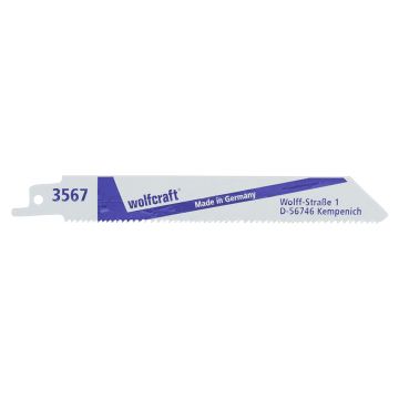 Set 2 panze fierastrau sabie Wolfcraft 3567000 pentru lemn cu cuie, aluminiu, 150 mm