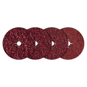 Set 20 discuri de slefuire din pasla Wolfcraft 2476000, Gr. 24-100, D 115 mm