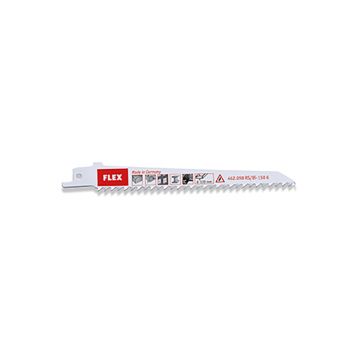 Set 5 panze fierastrau alternativ Flex 462098, pentru metal, cherestea, plastic, cherestea cu cuie, RS/Bi-150 6 VE5, 150 mm