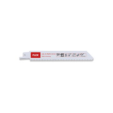 Set 5 panze fierastrau alternativ Flex 462101, pentru metal, cherestea, plastic, cherestea cu cuie, RS/Bi-150 10 VE5, 150 mm