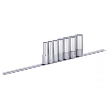Unior  190H12LP7 - Set capete chei tubulare 13-24  mm patrat 1/2 inch 7 bucati
