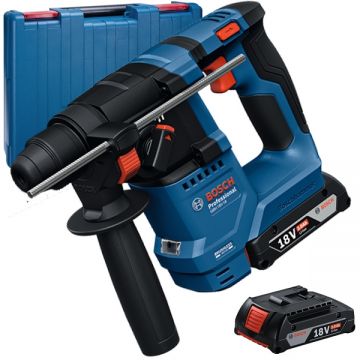 Bosch  GBH 18V-18 - Rotopercutor SDS-Plus cu 2 acumulatori Li-Ion 18 V 2 Ah 1.5 J valiza plastic