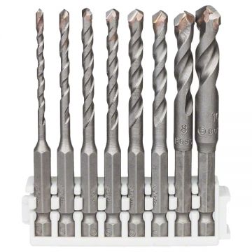 Bosch  Hex-9 Ceramic - Set burghie ceramica  3-10  mm tija hexagonala 8 bucati