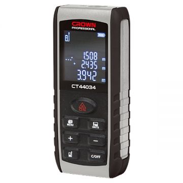 Crown CT44034 - Telemetru laser 80 m +/-2 mm/m - valori memorate Crown CT44034 - Telemetru laser 80 m +/-2 mm/m - valori memorate