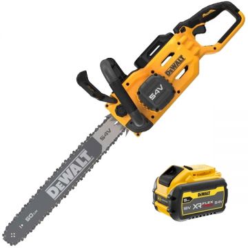 DeWalt  DCMCS575X1 - Drujba cu 1 acumulator Li-Ion 54 V 9 Ah 50 cm 13.5 m/s