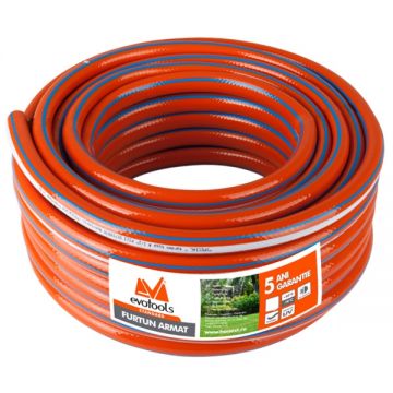 Evotools  635218 - Furtun 50  m 1/2 inch 10 bar -25/+60 grade fara tambur