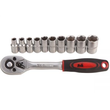 Evotools  676279 - Set capete chei tubulare 5-13  mm patrat 1/4 inch 12 bucati