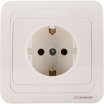 Evotools  678519 - Priza simpla 230 V sub tencuiala impamantare