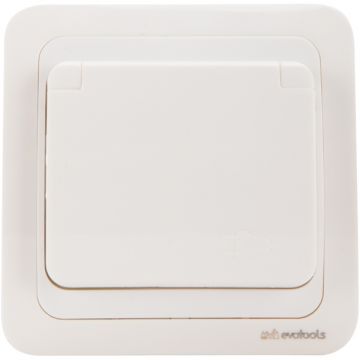 Evotools  678520 - Priza simpla 230 V sub tencuiala impamantare capac rabatabil de protectie