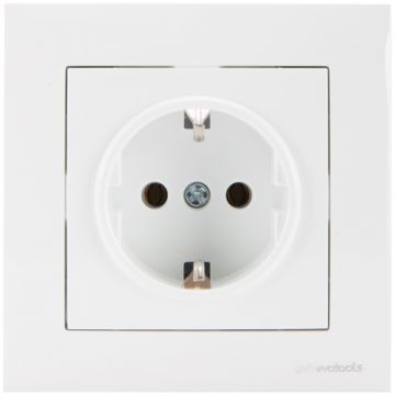 Evotools  678543 - Priza simpla 230 V sub tencuiala impamantare