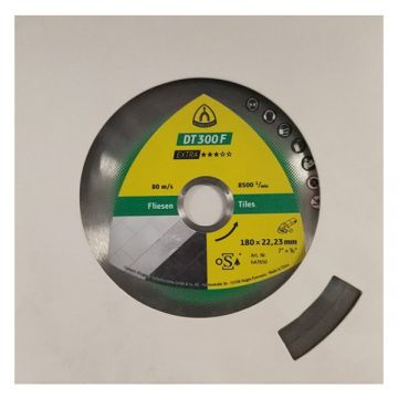 Klingspor  DT 300 F - Disc diamantat de taiere continuu 180x22.2x1.6 mm taiere uscata