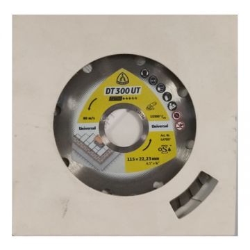 Klingspor  DT 300 UT - Disc diamantat de taiere continuu 115x22.2x1.9 mm taiere uscata