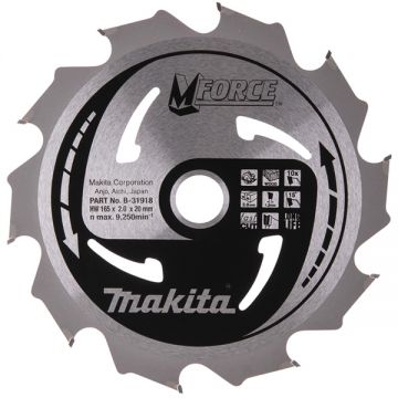 Makita  M-FORCE - Panza fierastrau circular lemn 165x20x2 mm 10 dinti