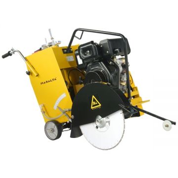 Masalta  MF20-2 - Masina de taiat beton si asfalt 500 mm Loncin G390F 13 CP 389 cm3 propulsie semiautomata roti de transport