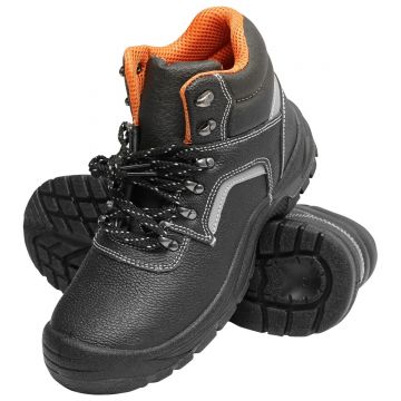Bocanci de protectie marimea 44 cu bombeu si insertie talpa din otel 5015, Cod: BK90905,