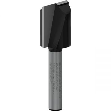 Bosch  PRO Router Bit - Freza pentru caneluri 15.9x20x51 mm tija 6.35 mm furnir lemn de esenta moale lemn de esenta tare placa aglomerata