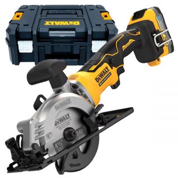 DeWalt  DCS571E1T - Fierastrau circular cu 1 acumulator Li-Ion 18 V 1.7 Ah 115x9.5 mm valiza speciala