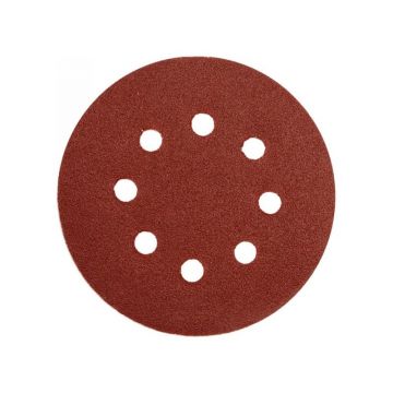 GERMAFLEX Disc de fixare Velcro 125 mm / P120 8 găuri (5 buc)