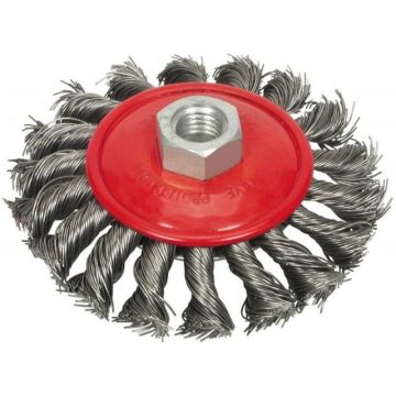 GERMAFLEX Perie rotundă răsucită 125 x M14 oțel