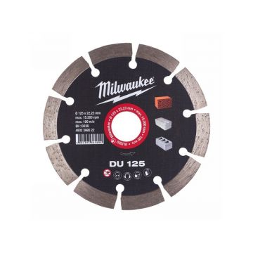 MILWAUKEE Disc de tăiere diamantat 125 x 2,3 x 10 x 22,2 mm segmentat