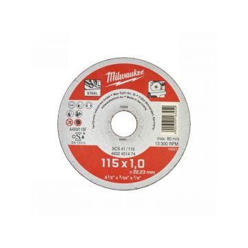 MILWAUKEE Disc de tăiere pentru metal 115 x 1,0 mm WSCS41