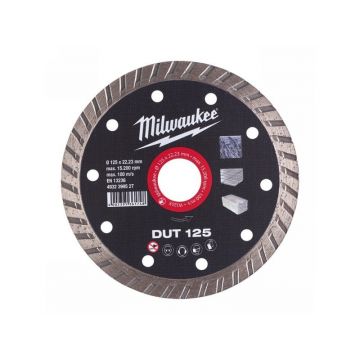 MILWAUKEE Disc diamantat de tăiere 125 x 2,3 x 10 x 22,2 mm turbo
