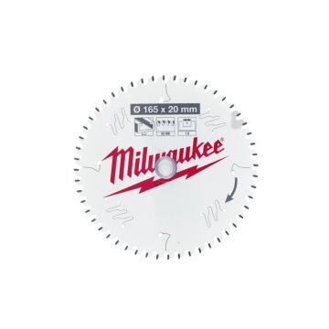 MILWAUKEE Lamă de ferăstrău pentru aluminiu 165 x 20 x 1,6 mm / 52T ATB