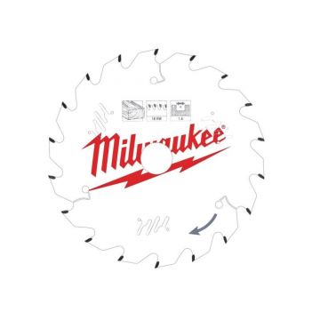 MILWAUKEE Lamă de ferăstrău pentru fibrociment 165 x 5/8" x 1,8 mm /4T D
